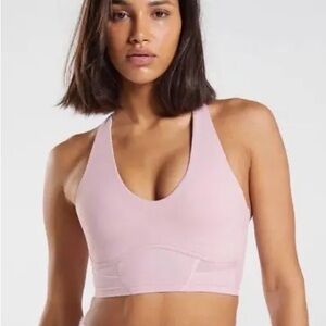 Gymshark Whitney Simmons Collab Pink Longline Sports Bra